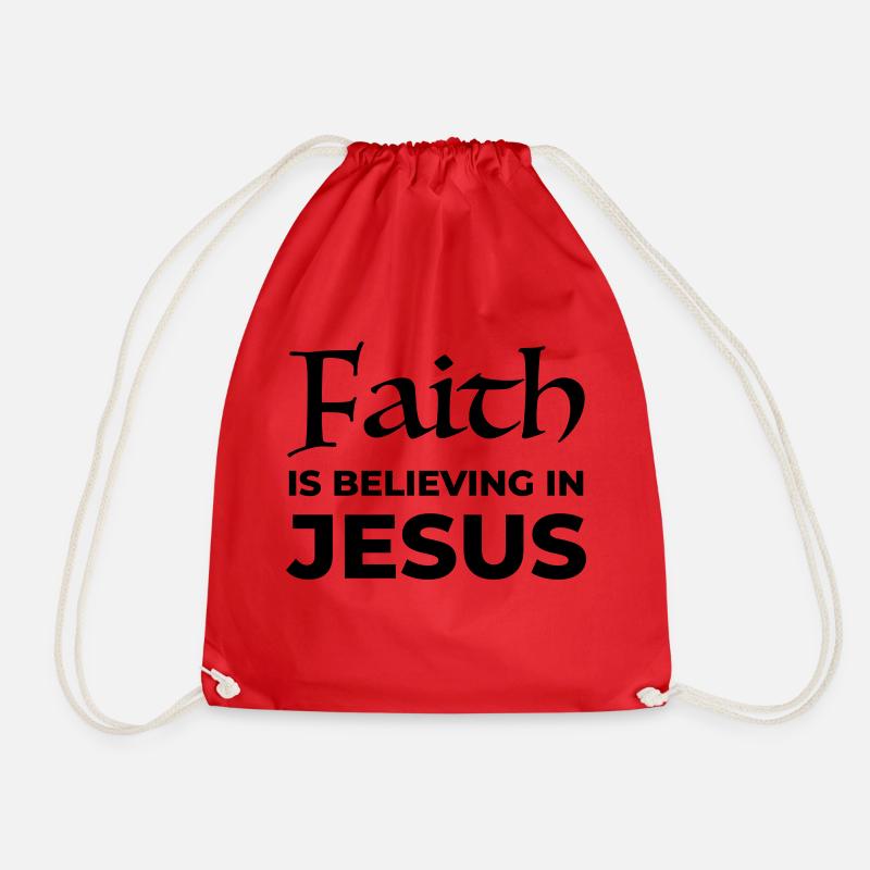 La foi en Jésus - Sac de sport léger - rouge