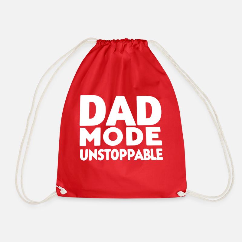 Papa-Modus Unaufhaltsam - Turnbeutel - Rot