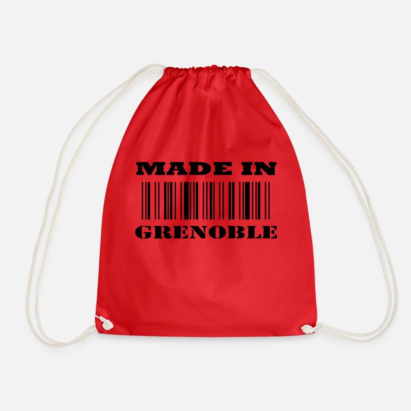 Made in GRENOBLE - Drawstring Bag - red