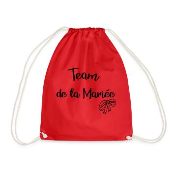 team de la marie e noeud - Sac de sport léger - rouge - Devant