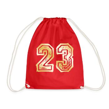 23 Nombre d’or - Sac de sport léger - rouge - Devant