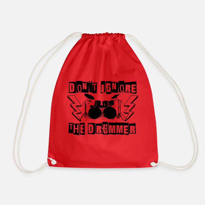 don't ignore the drummer version 2 - Sac de sport léger - rouge
