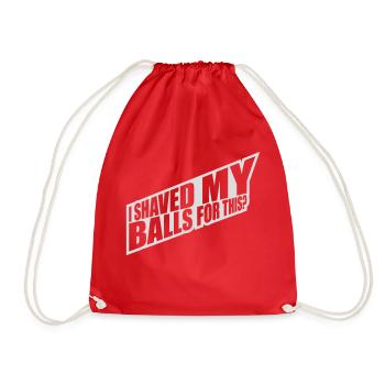 Je me suis rasé les couilles - Sac de sport léger - rouge - Devant