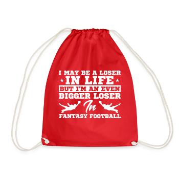 Football féminin Fantasy Football Master Draft Day - Sac de sport léger - rouge - Devant