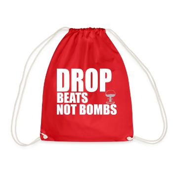 Drop beats quote - Sac de sport léger - rouge - Devant