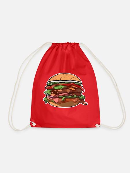 Burger - Turnbeutel - Rot