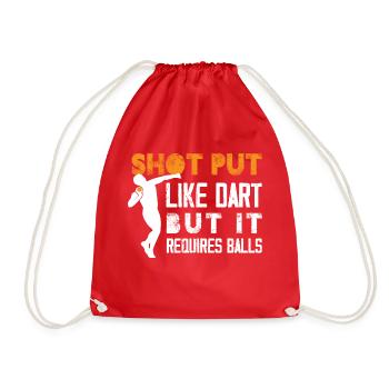 lancer du poids comme les fléchettes mais il nécessite des balles Design - Sac de sport léger - rouge - Devant