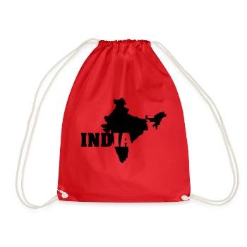 Inde (ID: 002004) - Sac de sport léger - rouge - Devant