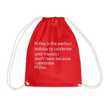 Math gift nerd teacher math teacher math - Drawstring Bag - red - Front