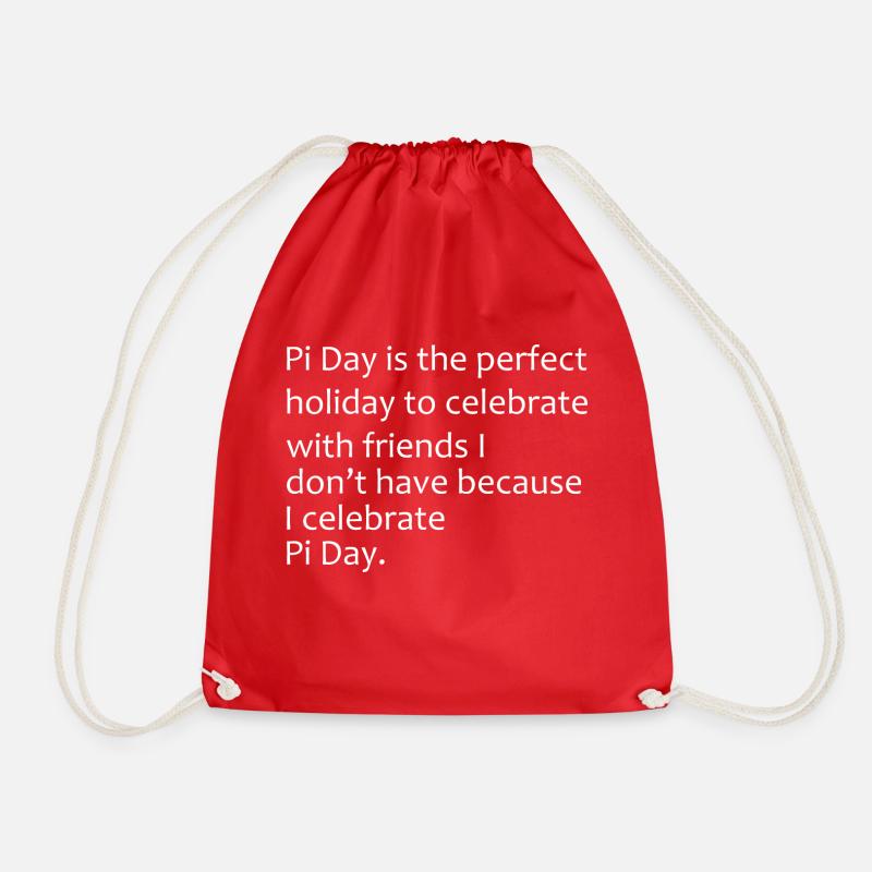 Math gift nerd teacher math teacher math - Drawstring Bag - red