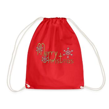 Joyeux Noël - Sac de sport léger - rouge - Devant