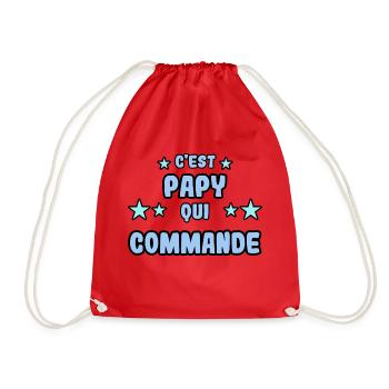 C'est papy qui commande - Sac de sport léger - rouge - Devant