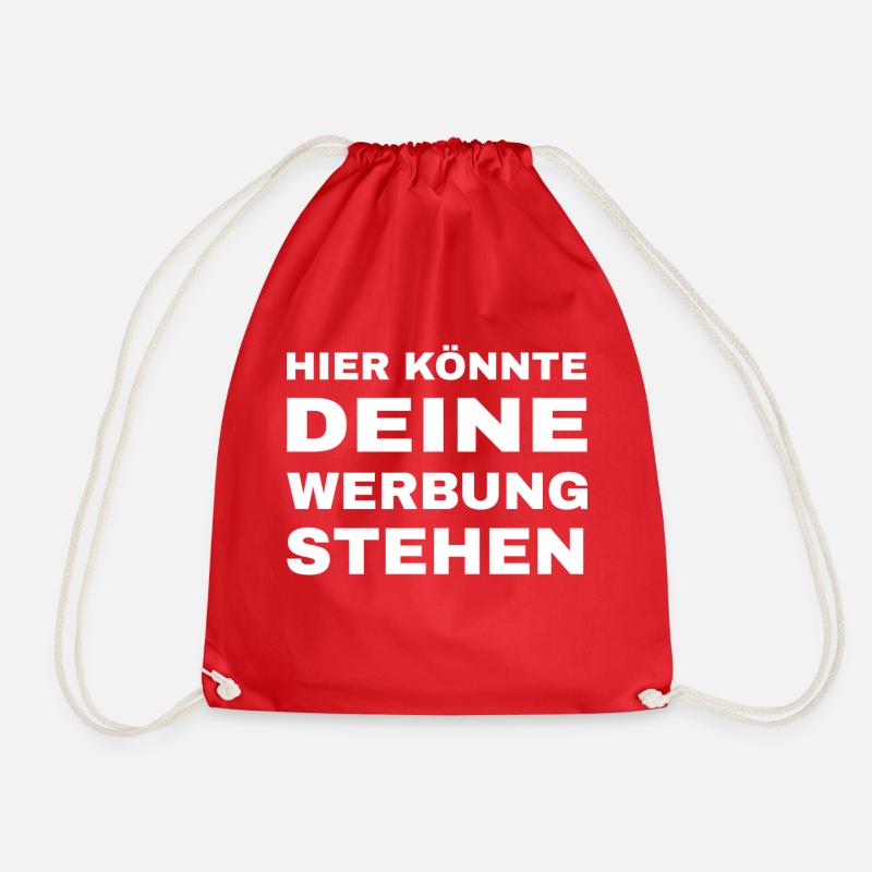 Hier könnte deine Werbung stehen - Turnbeutel - Rot
