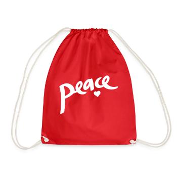 paix - Sac de sport léger - rouge - Devant