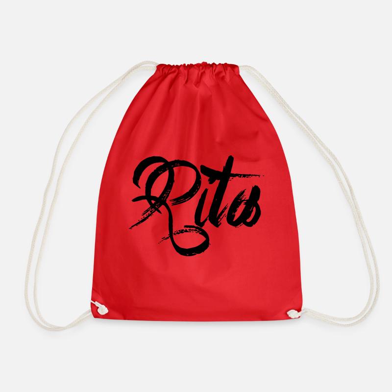 Rita - Drawstring Bag - red