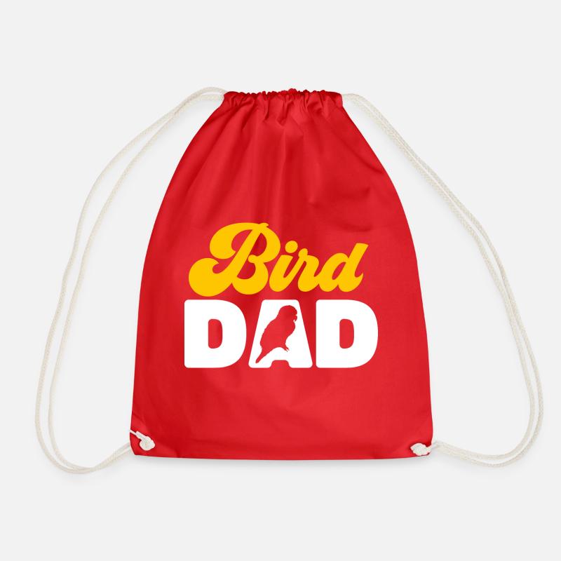 Molinasittich Parrot Bird Sun Parakeet - Drawstring Bag - red