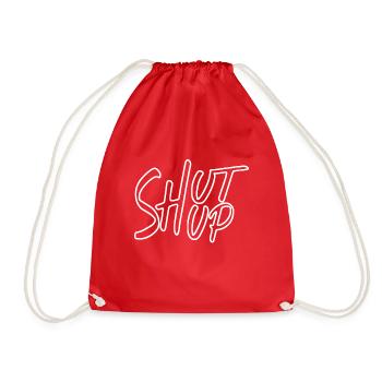 Halt den Mund - Turnbeutel - Rot - Vorne