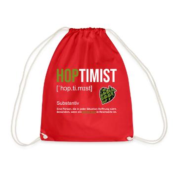L’optimiste de la bière - Sac de sport léger - rouge - Devant