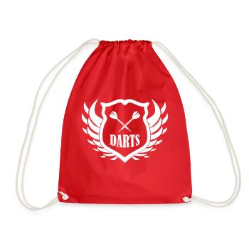 darts shield - Turnbeutel - Rot - Vorne