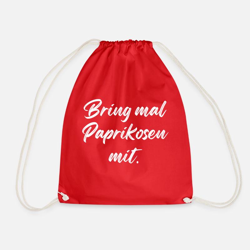 Funshop - Bring mal Paprikosen mit - Turnbeutel - Rot
