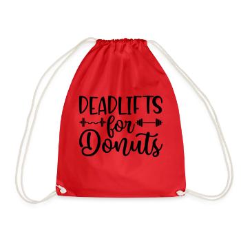 13 SOULEVÉS DE TERRE POUR BEIGNETS - Sac de sport léger - rouge - Devant