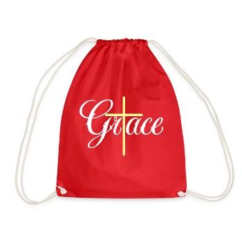 Grâce | Grande Croix - Sac de sport léger - rouge - Devant