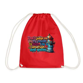 Je suis une source d’émotion et d’eau - Sac de sport léger - rouge - Devant