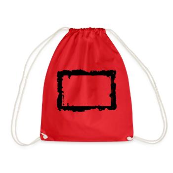 frame_4_vec_1 en - Drawstring Bag - red - Front
