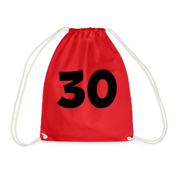 30 - Turnbeutel - Rot - Vorne