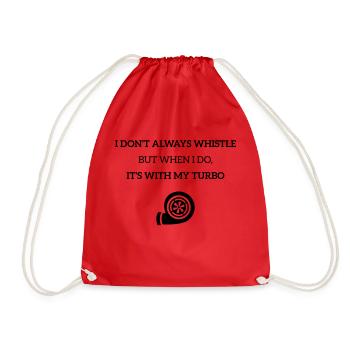 JDM Turbo Whistle | T-shirts JDM - Drawstring Bag - red - Front