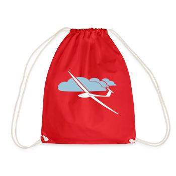 Cloud Road Glider Sun Glider - Drawstring Bag - red - Front
