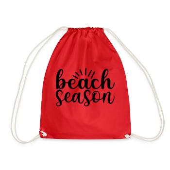 3 Saison de plage - Sac de sport léger - rouge - Devant