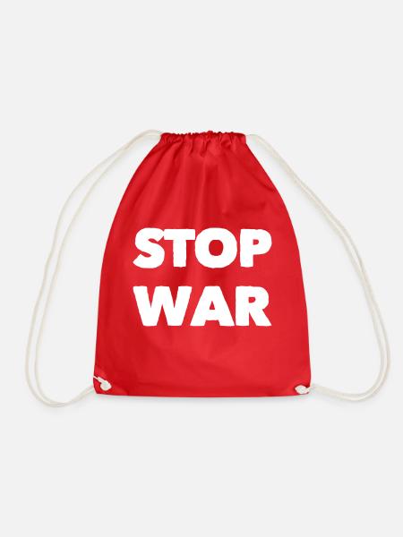Stop War - Turnbeutel - Rot