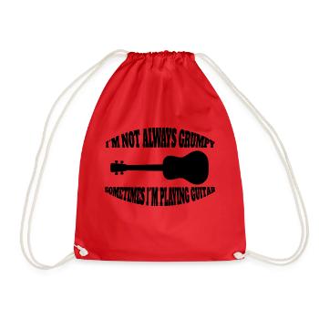 Guitar Musical Instrument Plucked Instrument Guitarist - Drawstring Bag - red - Front