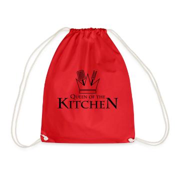 Queen Of The Kitchen - Drawstring Bag - red - Front