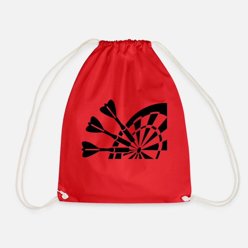 dart 001 - Drawstring Bag - red