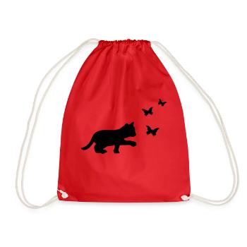 Chat Papillon - Sac de sport léger - rouge - Devant