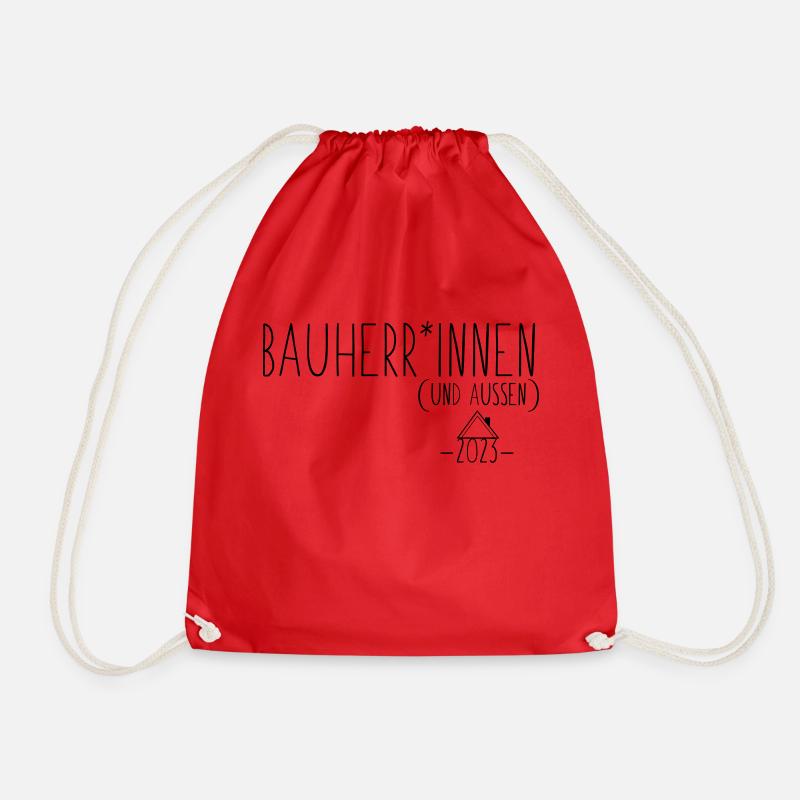 BauherrINNEN23 - Turnbeutel - Rot