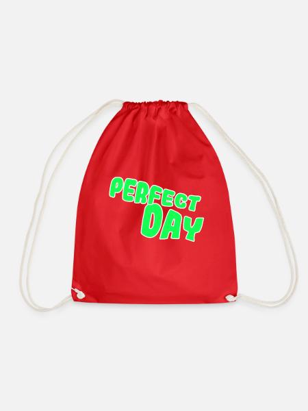Perfect day - Turnbeutel - Rot
