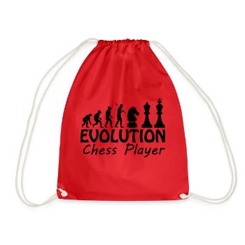 Boardgame Chess Backgammon Game Night - Drawstring Bag - red - Front