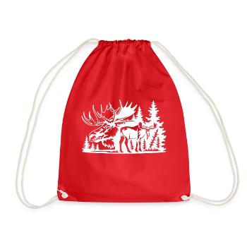 Suède Suède Viking Nordique Scandinavie Solstice d’été - Sac de sport léger - rouge - Devant