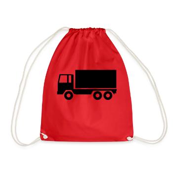 Camion (camion) - Sac de sport léger - rouge - Devant