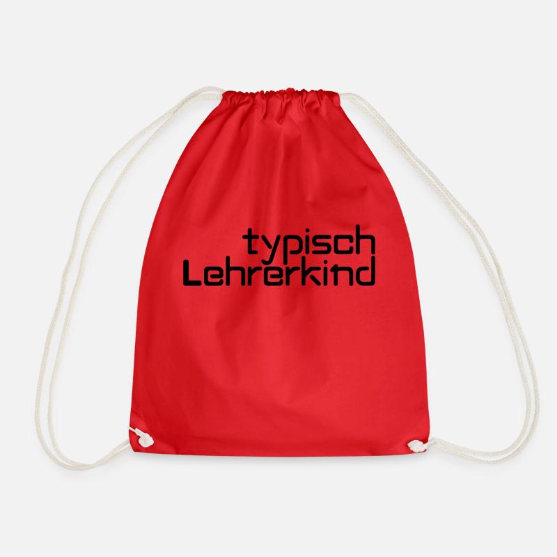 typisch Lehrerkind - Turnbeutel - Rot