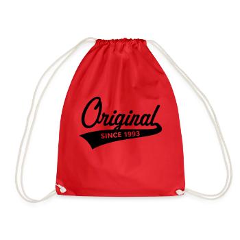 Original Since 1993 (Year Of Birth, Birthday, 1C) - Drawstring Bag - red - Front