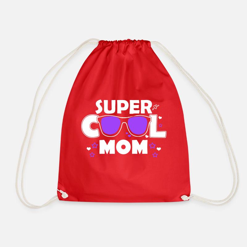 Mother - Drawstring Bag - red