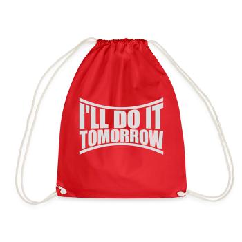 Citation de Do It Tomorrow - Sac de sport léger - rouge - Devant