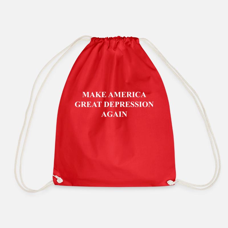 MAGDA - Make America great depression again - Drawstring Bag - red