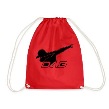 DAB black style - Turnbeutel - Rot - Vorne