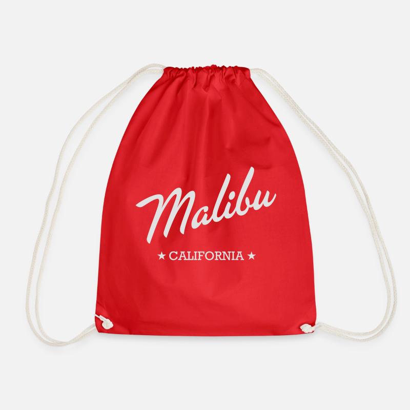 Malibu - Drawstring Bag - red