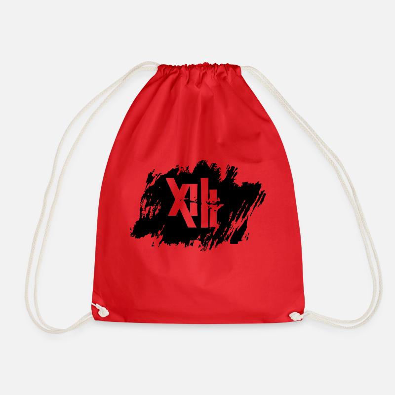 13 # 2 - Drawstring Bag - red